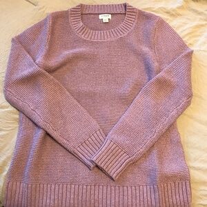 JCrew lilac purple crew neck sweater